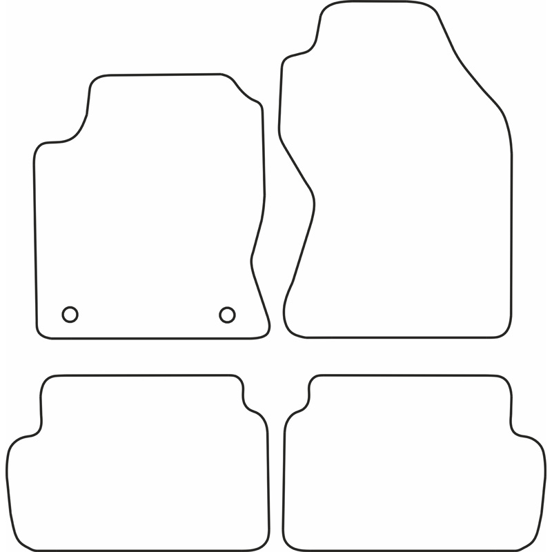 Set velour car mats  Ford Focus 2002-2004