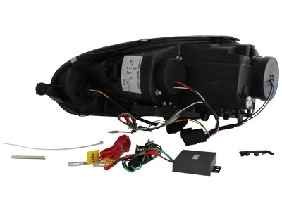 Headlights VW Golf V 03-09 Devil Eyes Dlite LED Black