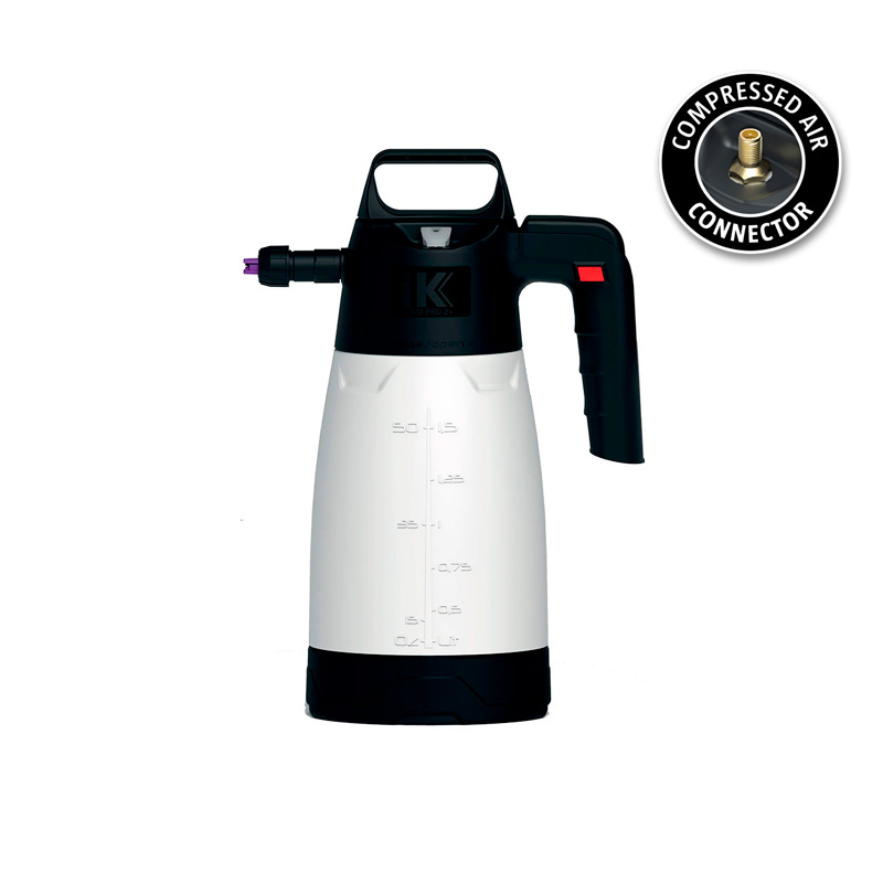 IK Foam PRO 2 +, Professional Foam Sprayer incl. Compressed Air Connector