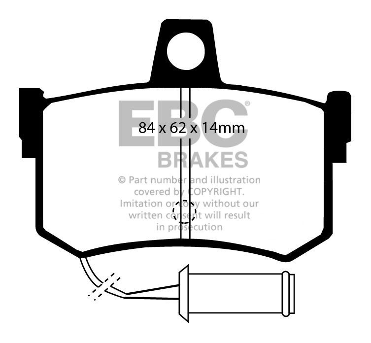 EBC Brakes MG TF 1.8 2008-.. Remblokken achterzijde