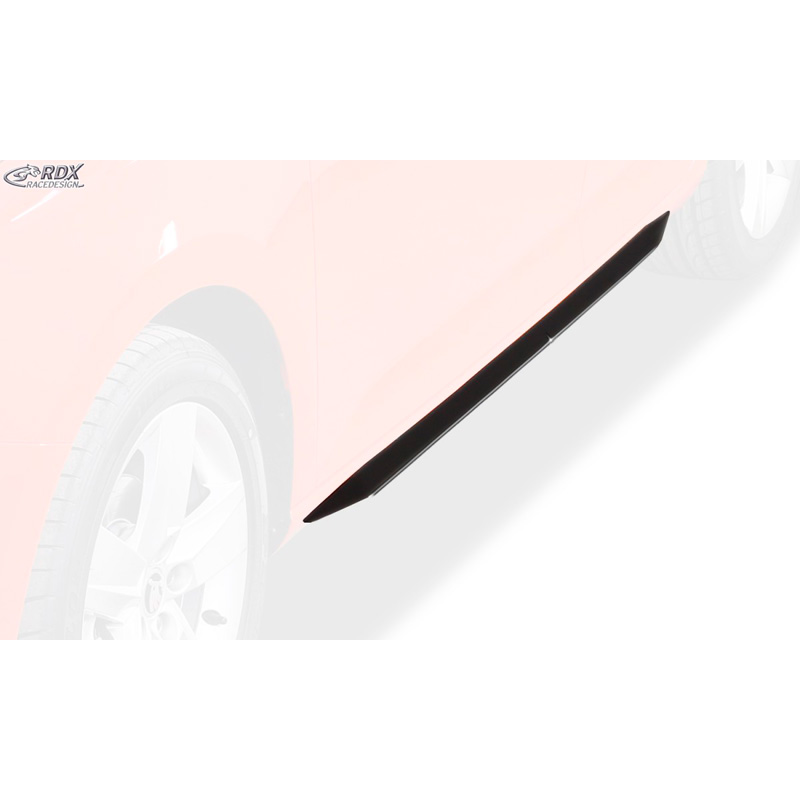 Side skirts 'Slim'  Skoda Fabia III HB/Kombi (NJ) 2014- (ABS glossy black)