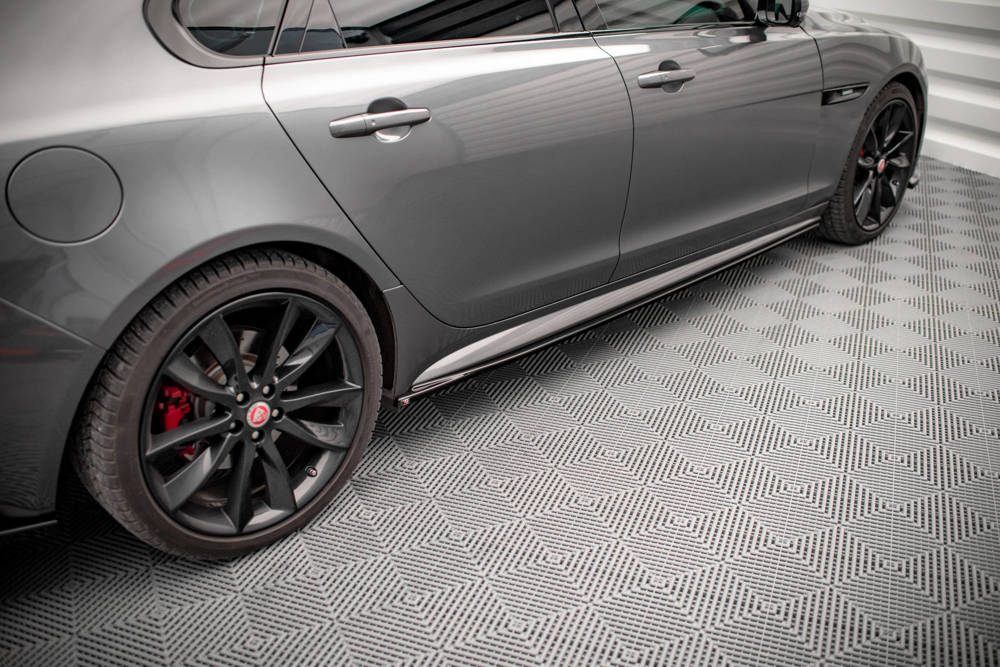 Zijskirts Jaguar XF R-Sport Mk2 Maxton Glans Zwart