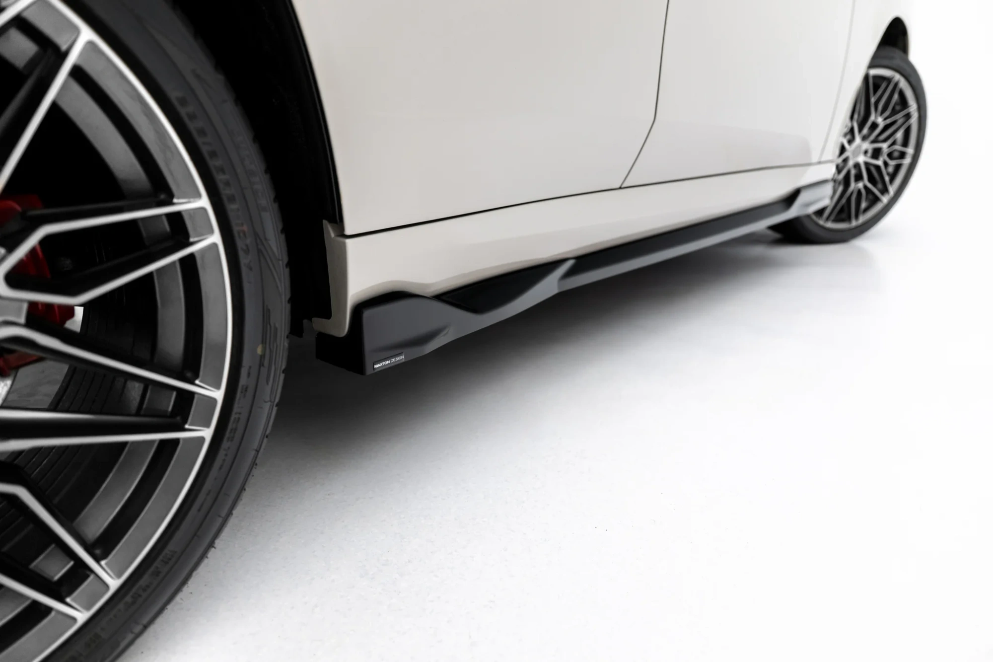 Zijskirts BMW X3 M-Pack / M50 G45 Glans Zwart