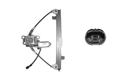 raammechanisme, incl motor, achterportier, rechts Renault Scenic