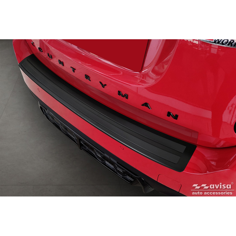 Matzwart RVS Achterbumperprotector  Mini Countryman F60 FL 2020-2023
