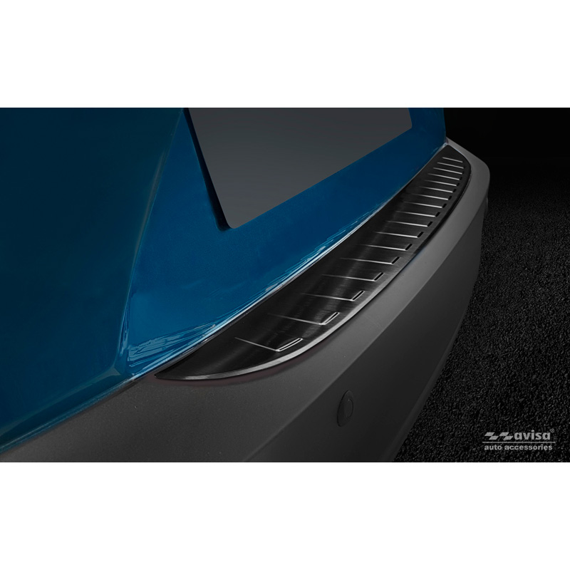 Zwart RVS Achterbumperprotector  Mazda CX-3 2015-2022 'Ribs'