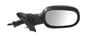 spiegel, bol glas, met temp sensor, in primer, rechts Renault Me
