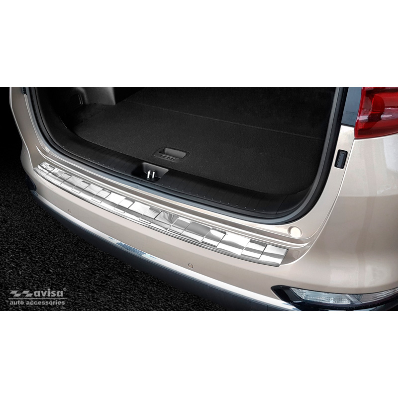 Stainless Steel Rear bumper protector  Kia Sportage IV Facelift 2018-2021 'Ribs'
