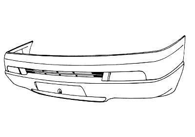 voorbumper, in primer Fiat Ulysse, 1994-2002