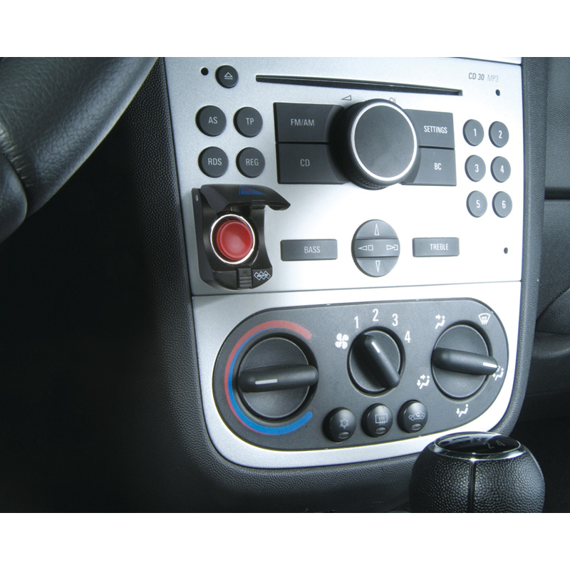Foliatec Engine Starter Button LockLine black 1 piece