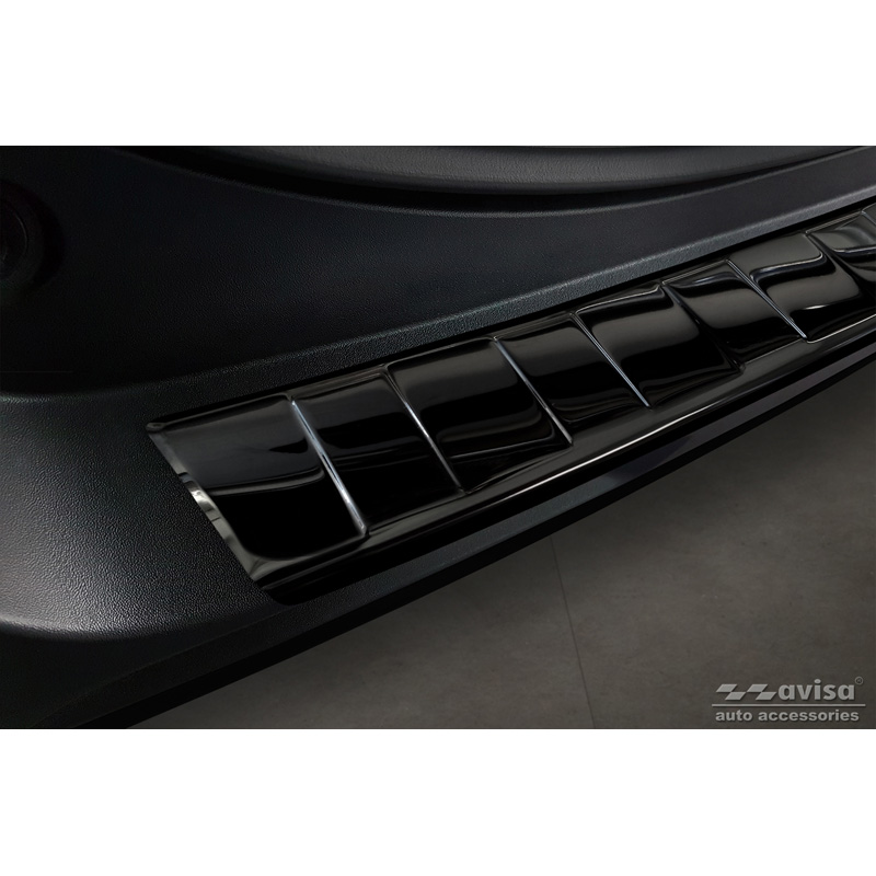 Zwart-Chroom RVS Achterbumperprotector  Toyota RAV4 V 2018- & Suzuki Across 2020- 'Ribs'