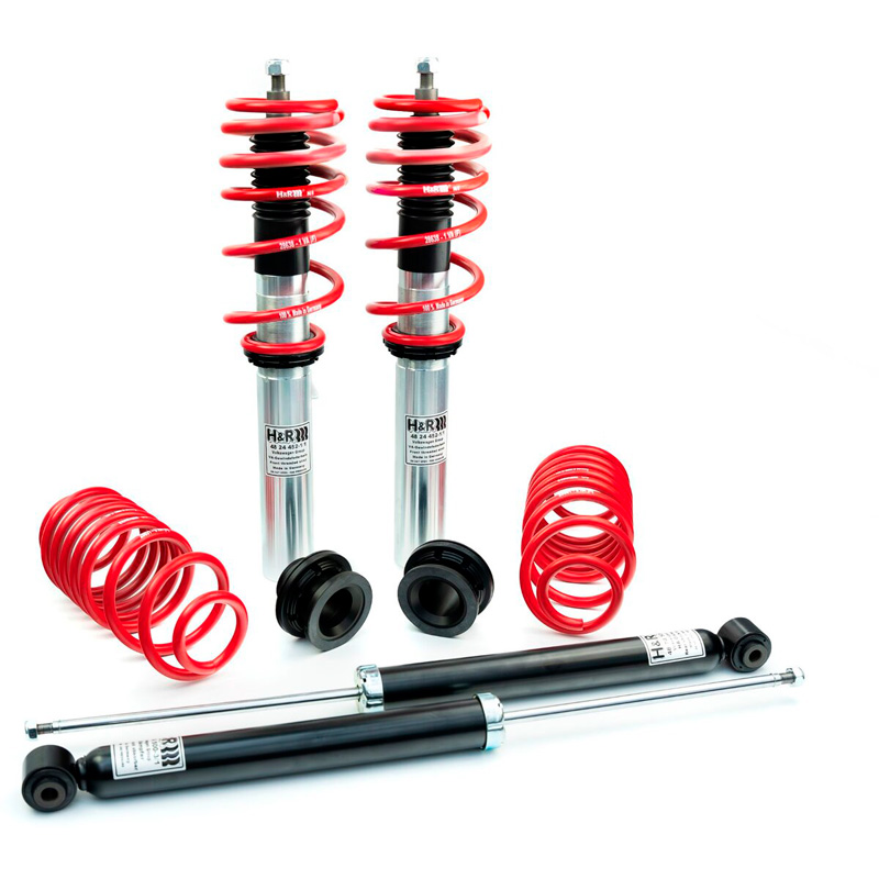 H&R Monotube Schroefset  Volkswagen Golf VIII Variant (CD), Skoda Octavia Combi (NX) & Seat/Cupra Leon Sportstourer (KL) VA35-50/AA30-50 - 2WD (Multilink) Ø 55mm 2019- VA-Last tot 1000kg - incl. Stilleggingssysteem