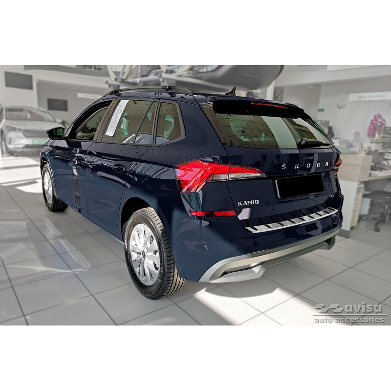 Stainless Steel Rear bumper protector  Skoda Kamiq 2019- 'STRONG EDITION'