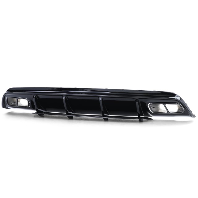 Diffusor Mercedes W176 A45 Edition Glans zwart, zwart Sierstukken