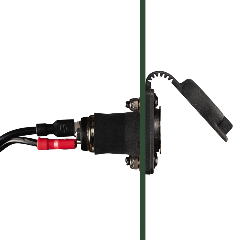 Optimate 12V-aansluiting – Weerbestendige AUTO-aansluiting met SAE-aansluitkabel