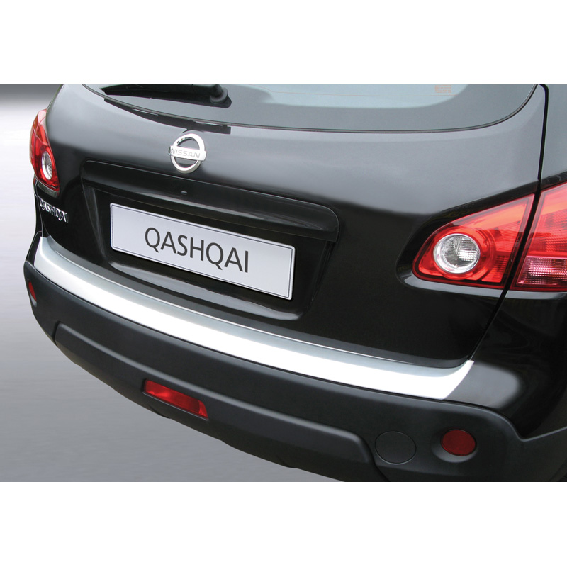 ABS Rear bumper protector  Nissan Qashqai excl. +2 2007-2014 Silver