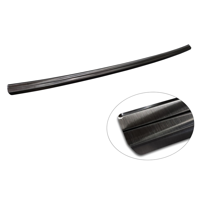 Black Stainless Steel Rear bumper protector  Hyundai Kona II (SX2) excl. N-Line 2023-