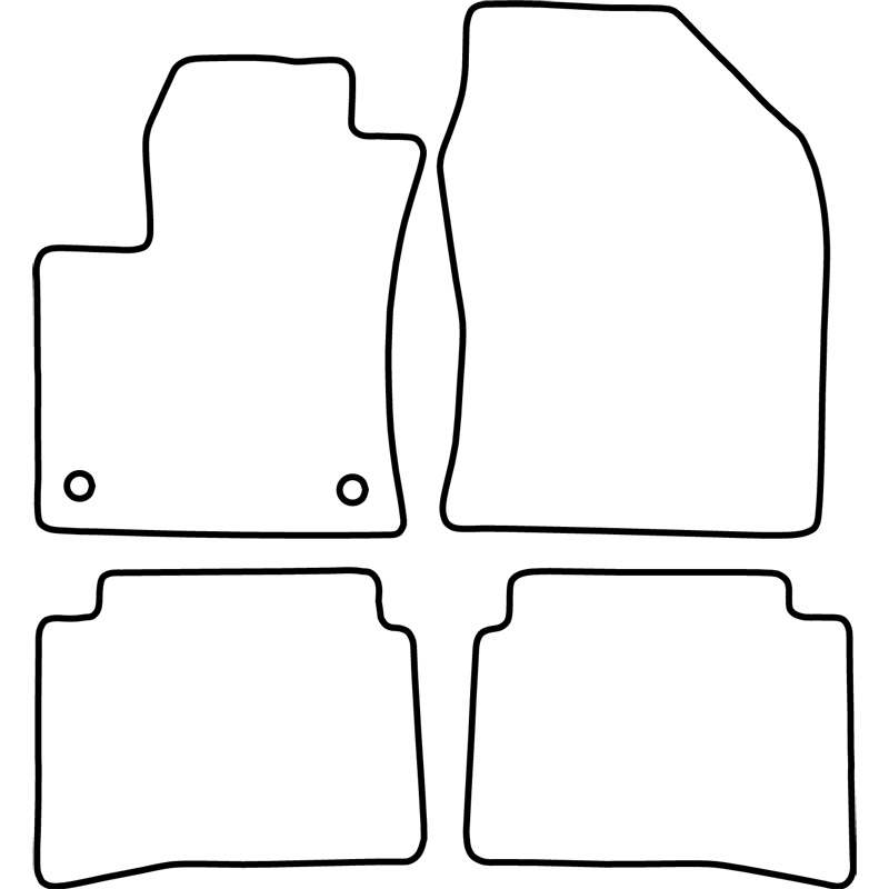 Set velour car mats  Toyota Prius 2016-