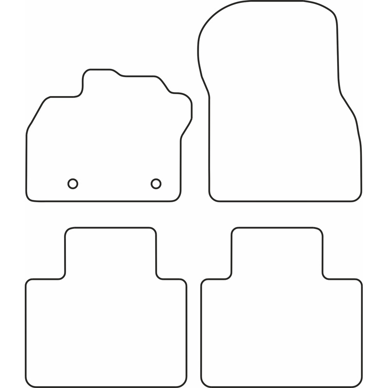 Set velour car mats  Renault Zoe II 2019-