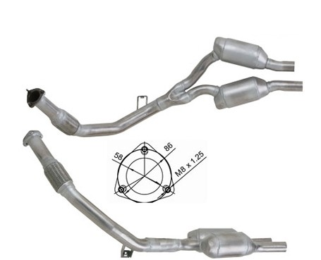 Audi A6 Quattro 2.5TD 2498 cc 110 Kw / 150 cv AFB Magnaflow CAT