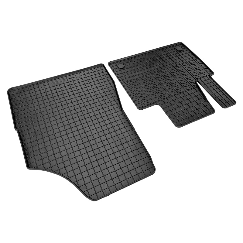 Rubber car mats set  Mercedes Citan (W420) Box & Renault Kangoo Furgon & Nissan Townstar 2021- (2-pieces + fixing system)