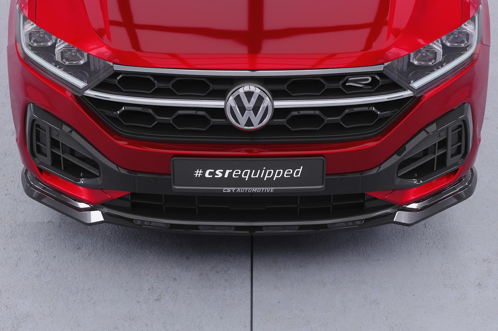Voorspoiler VW T-Roc (A1) R-Line Glans Zwart Facelift - CSR Design