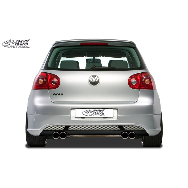 Rear bumper skirt  Volkswagen Golf V Hatchback 3/5-doors 2003-2008 'V2' (exhaust left/right) excl. Variant/Plus (ABS)