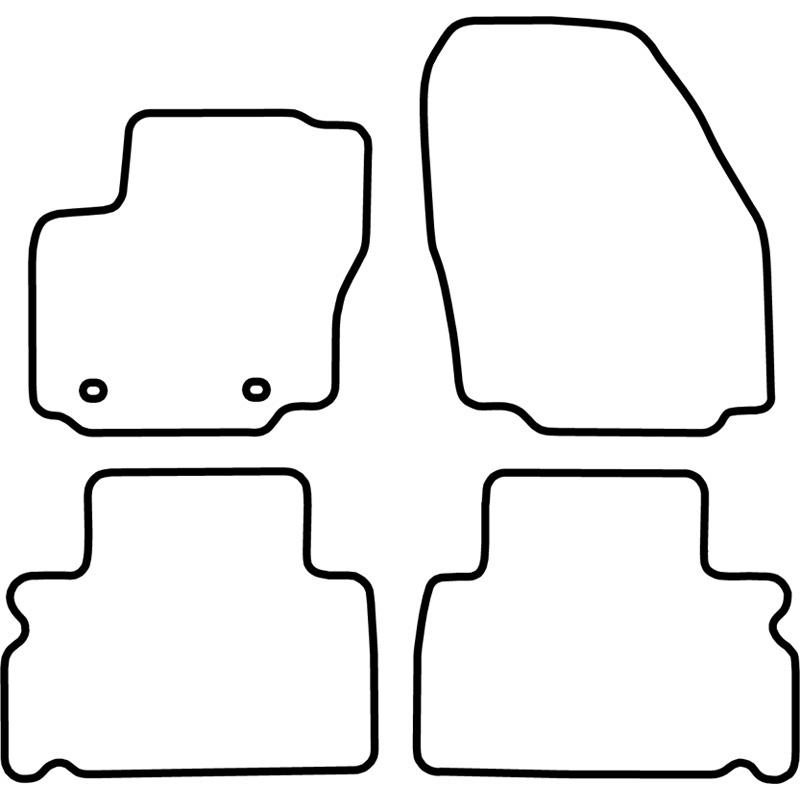 Set velour car mats  Ford Galaxy 2006-2011 (5 persons)