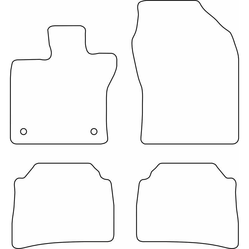 Set velour car mats  Toyota Prius V (XW60) 2023-