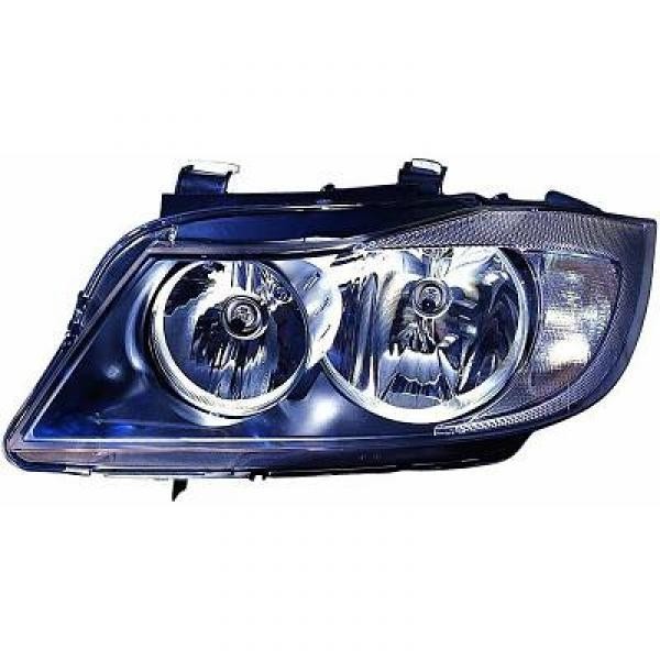 Koplamp links BMW E90/E91. 05-08 VALEO aansluiting H7+H7