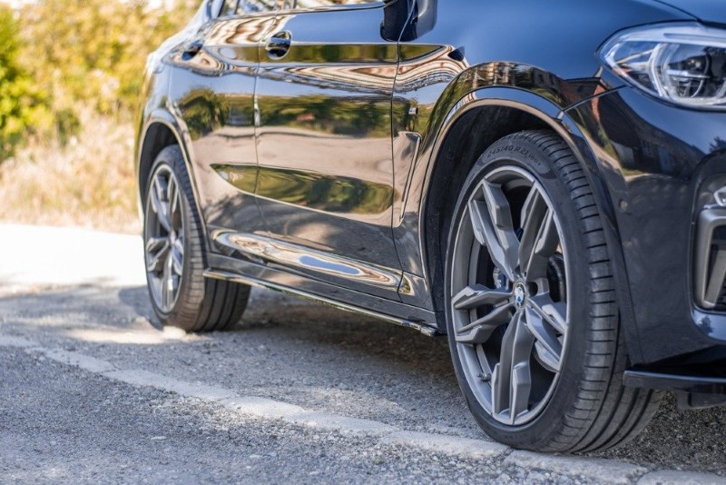 Zijskirts Diffusers BMW X4 M-Pack G02 Glanzend Zwart