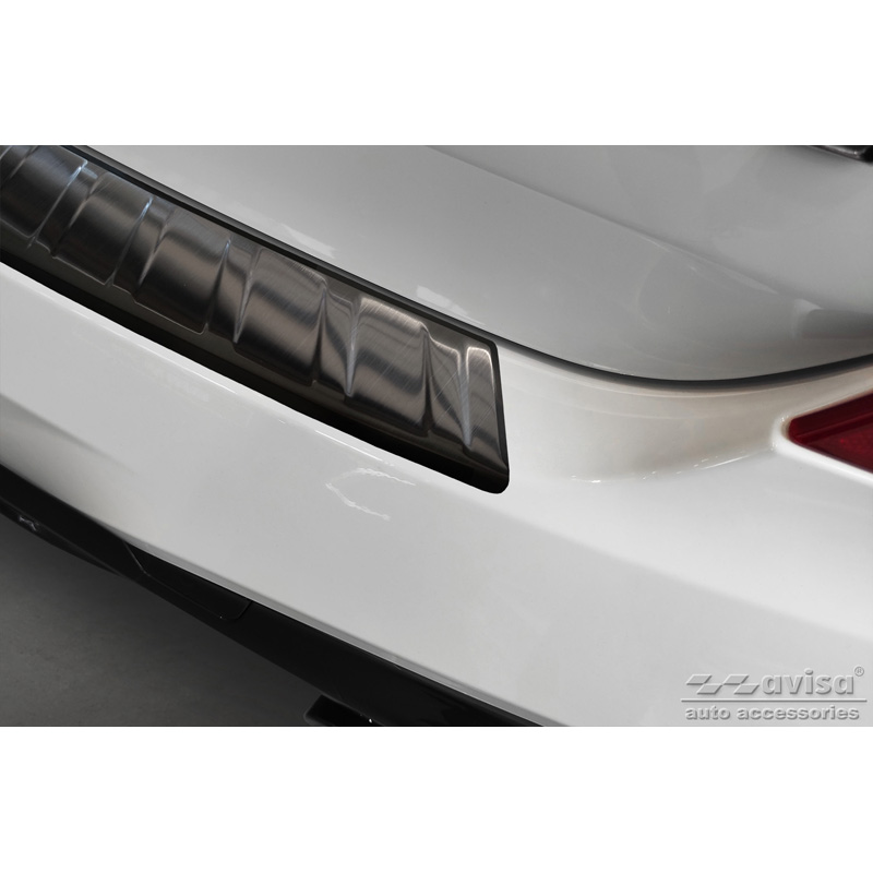 Black Stainless Steel Rear bumper protector  BMW X3 G01 M-Package 2017-2021 & Facelift 2021- Incl. M Competition 2019-2021 'Ribs'