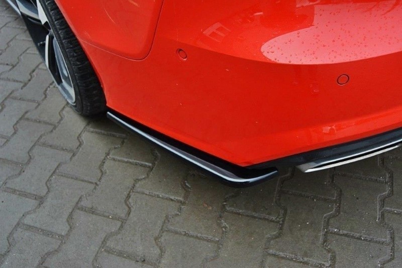 Achterzij Spoilers Audi A7 S-Line C7 FL Glanzend Zwart