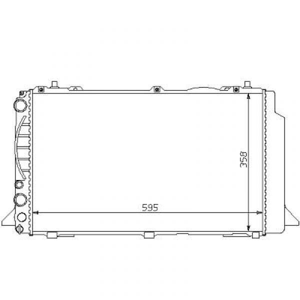 Radiator AUDI 80 91-96 1.6/2.0/2.3+E +/-AC.