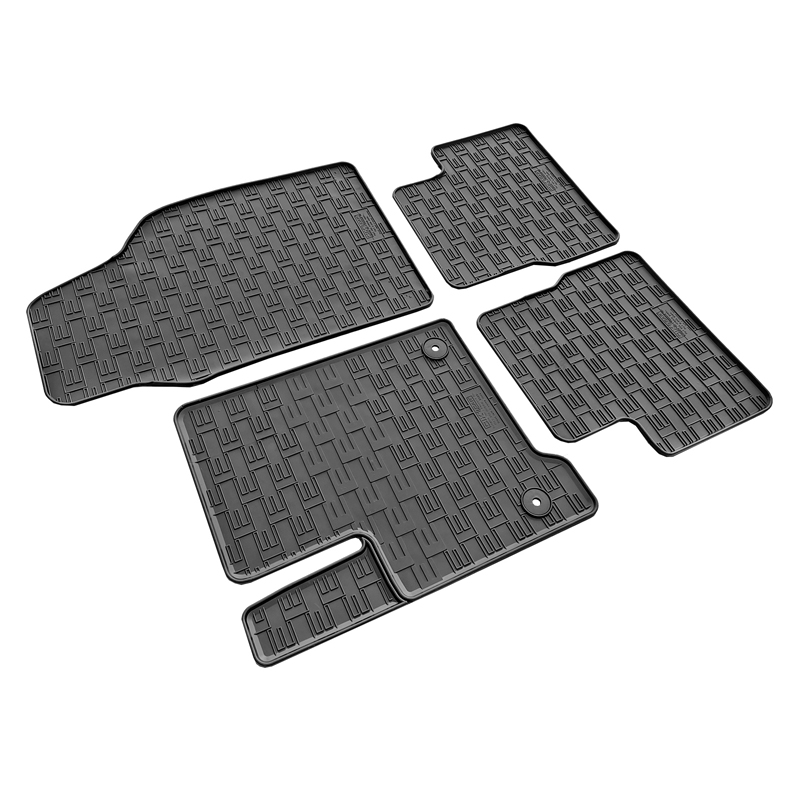 CIKCAR Rubber car mats set  Fiat 500 Hybrid 2026- (4-pieces + fixing system)