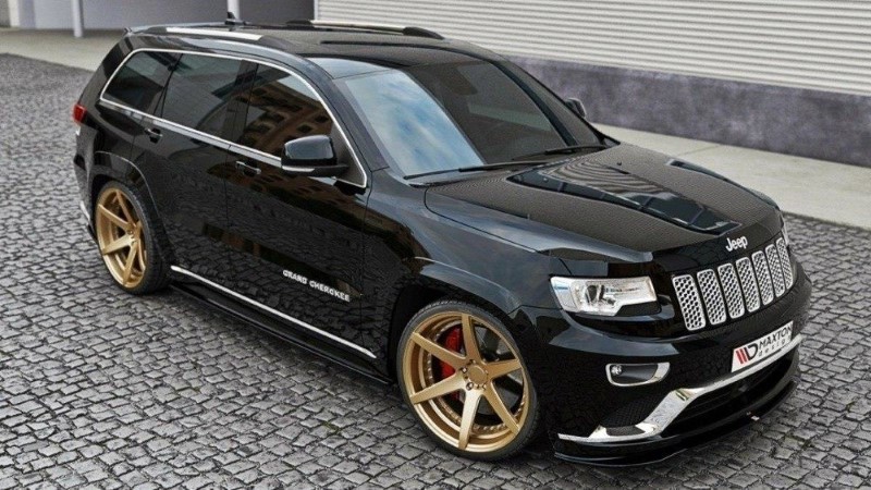 Voorspoiler Jeep Grand Cherokee WK2 Summit Facelift Glanzend Zwart