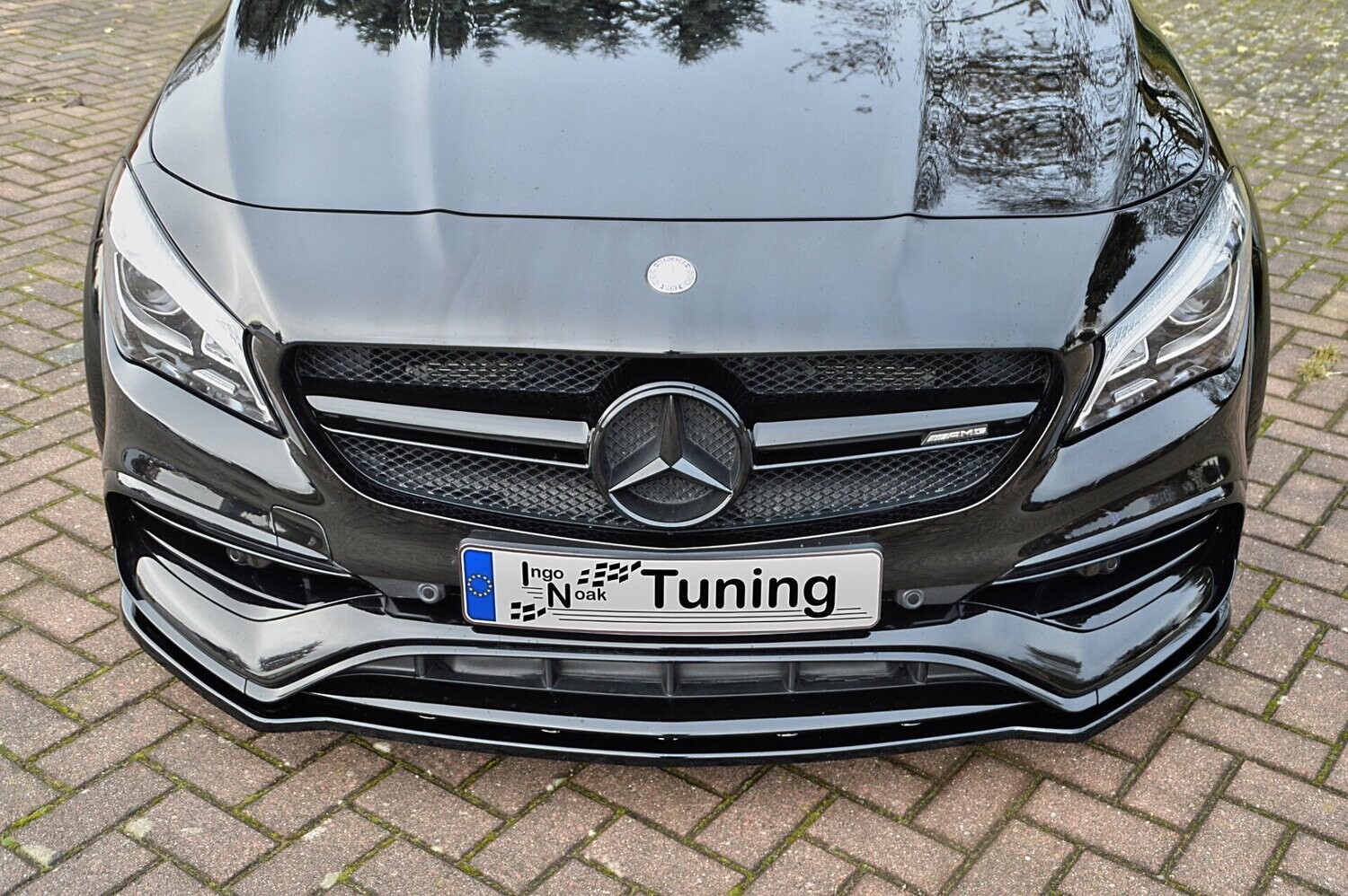 Voorspoilerlip ABS Mercedes CLA 45 AMG C117 + shootingbrake ABE