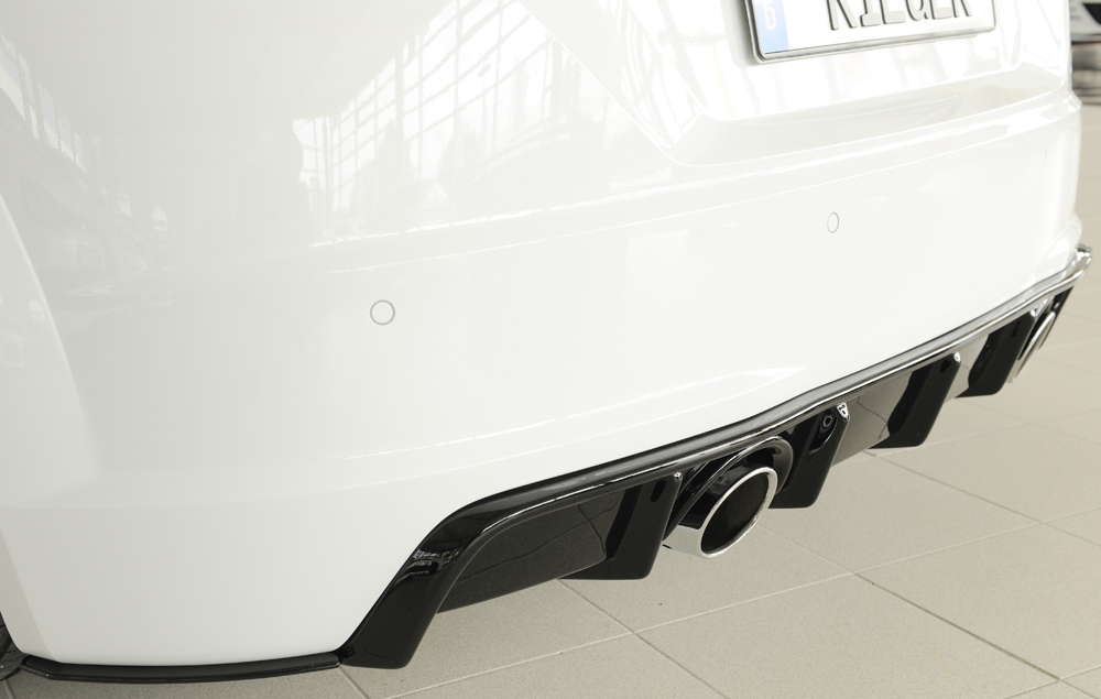 Diffuser Audi TT 8J-FV 8S 14-22 Rieger Glans Zwart