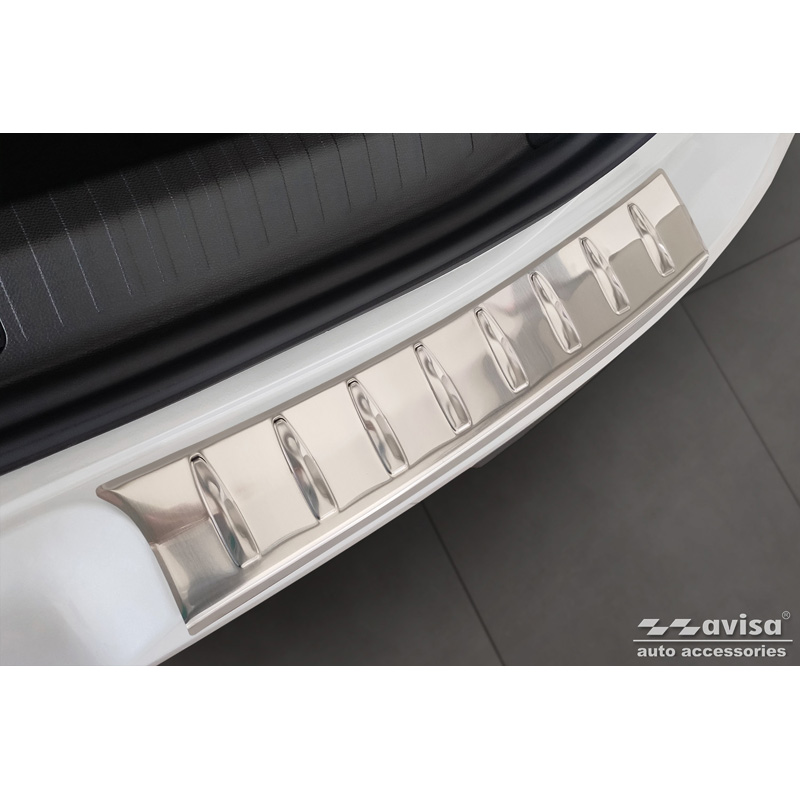 Stainless Steel Rear bumper protector  Citroën C4 X 2023- 'Ribs' (2-Pieces)