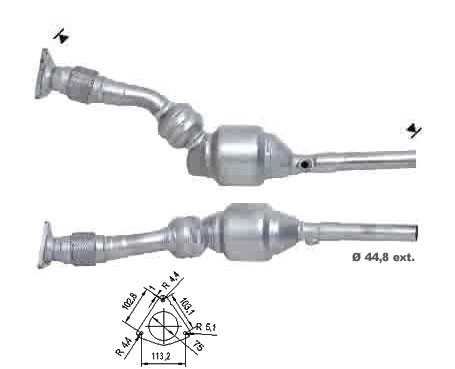 Renault LAGUNA 2.0i 16V 1998 cc 99 Kw / 135 cv F4R Magnaflow CAT