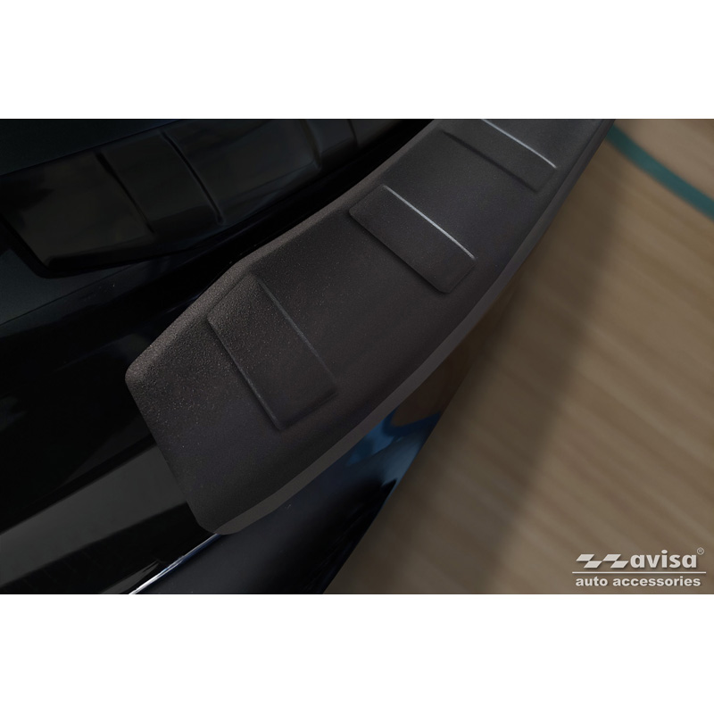 Matt Black Stainless Steel Rear bumper protector  BMW i3 (i01) 2013-2017 & FL 2017-2022 'Ribs'