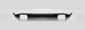 VW Golf VII GTI CS ABS achterskirt glanzend zwart