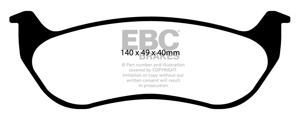 EBC Brakes JEEP Cherokee 2.4 2004-2007 Remblokken achterzijde