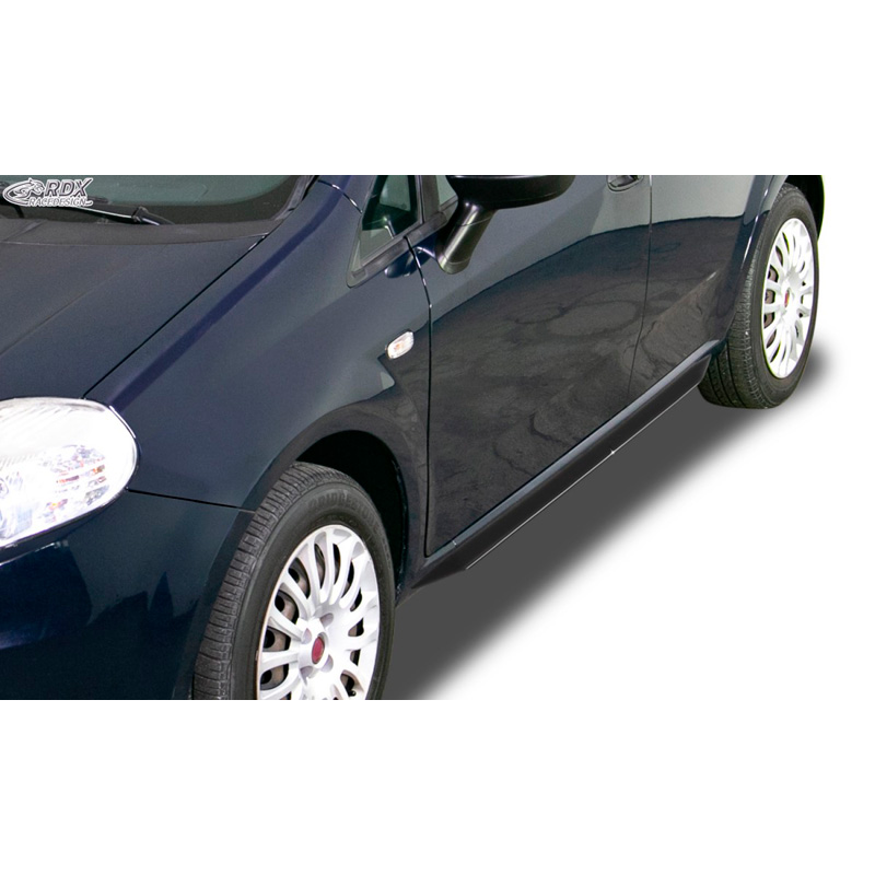Side skirts 'Slim'  Fiat Grande Punto 2005- & Punto Evo 2009- (ABS glossy black)
