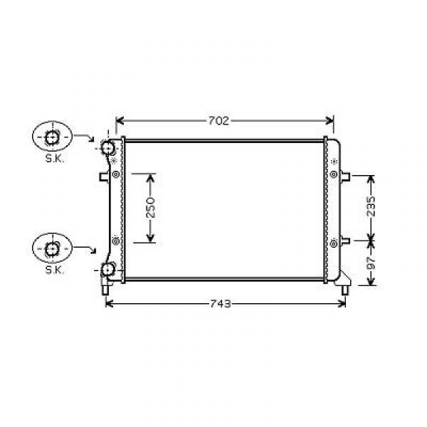 Radiator A 3/GOLF PLUS/EOS 03-08 650x415x30 ZIE 11.01