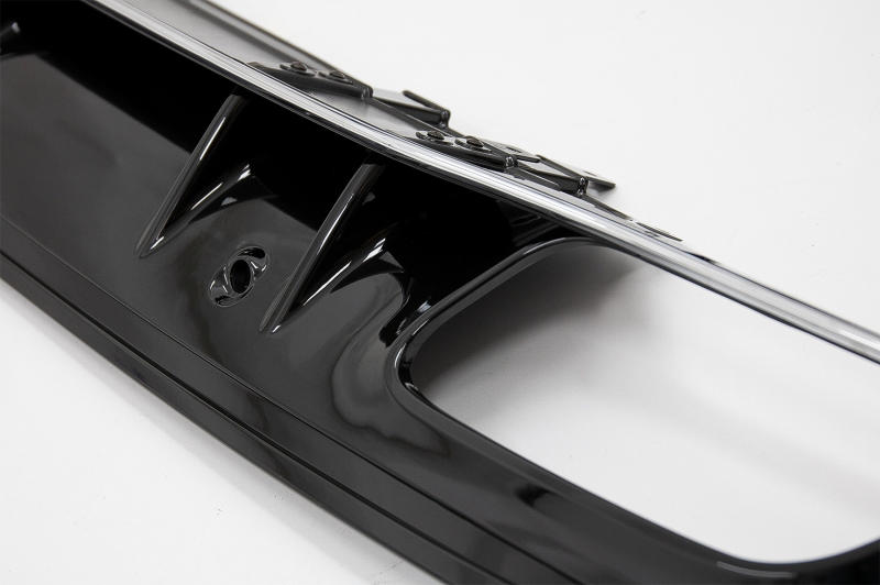 Achterbumper Diffusor Mercedes W205 C-Klasse C63S Design Zwarte Tips AMG Sport Line