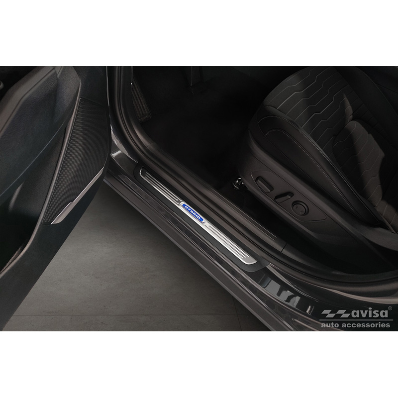 Inox door sill protectors  Kia Sportage V 2021- 'Hybrid' - 2-pieces