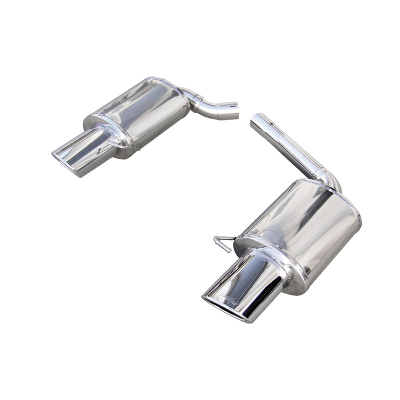 100% Inox Double Sport Exhaust  Audi S5 4.2 V8 (354HP) 2008- Left/Right 150x105mm Oblique