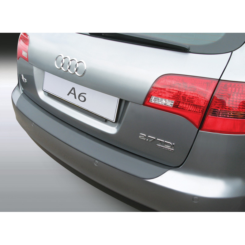ABS Rear bumper protector  Audi A6 Avant 2004-2011 excl. S6/RS6 Black