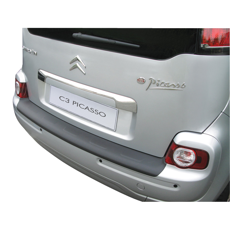 ABS Rear bumper protector  Citroën C3 Picasso Black